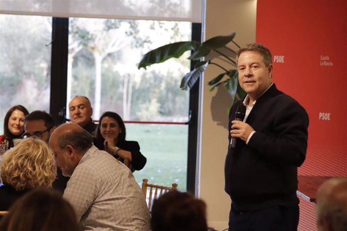 El presidente regional, Emiliano García-Page, en la Comisión Ejecutiva Regional.