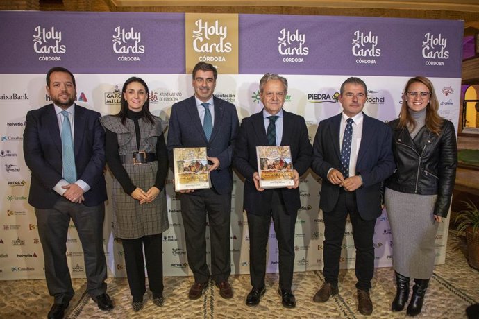 El presidente de la Diputación de Córdoba, Salvador Fuentes, en el acto de presentación de las Holy Cards 2025.
