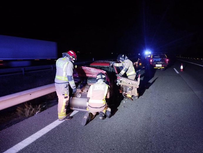 Imagen de uno de los coches involucrados en el accidente