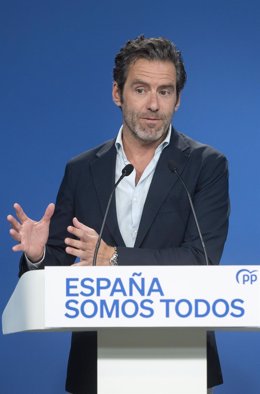 Archivo - El diputado nacional y portavoz del PP, Borja Sémper, durante una rueda de prensa tras la celebración del Comité de Dirección del Partido Popular en la sede nacional del partido, en Madrid (España). 