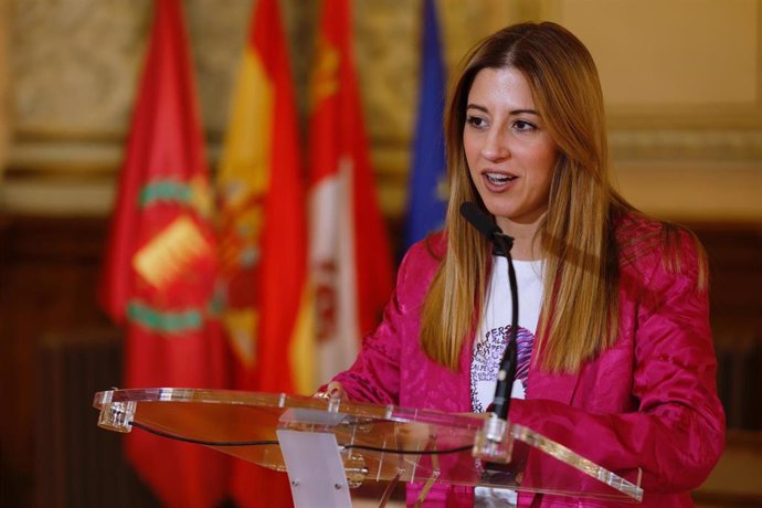 Carolina del Bosque durante la rueda de prensa.C