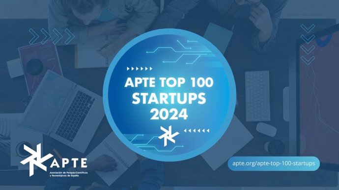 Listado de las 100 'startups' más destacas por APTE en 2024.