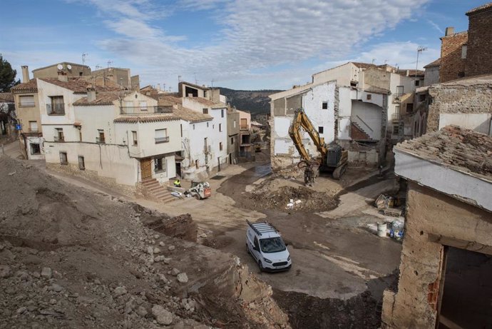 Visita a la zona afectada por la Dana en Letur, tras El desayuno informativo del delegado de la Junta en Letur.