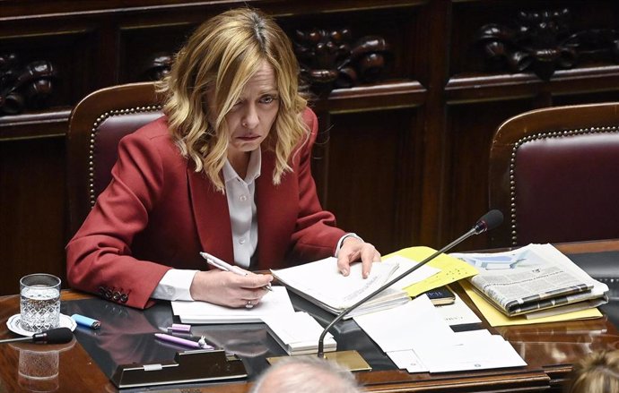 La primera ministra de Italia, Giorgia Meloni, comparece ante la Cámara de Diputados