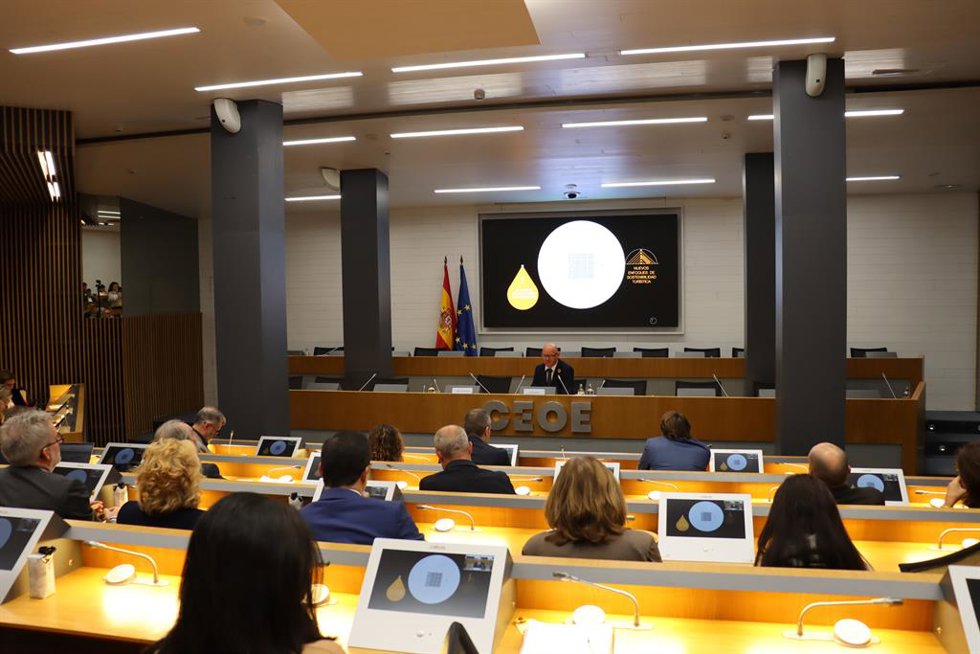 El director técnico de Impulsa Balears, Antoni Riera, en la jornada de trabajo De escuchar a hacer juntos un turismo mejor, organizada por la CEOE