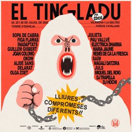 Cartel del festival El Tingladu 2025.