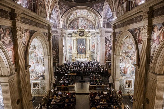 Archivo - Fundación Bancaja ofrece el tradicional concierto Retaule de Nadal en la Iglesia El Patriarca de Valencia