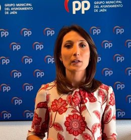 Archivo - La portavoz del PP en el Ayuntamiento de Jaén, Mónica Moreno. Imagen de archivo. 