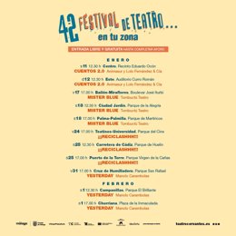 Cartel del Festival de Teatro... En tu zona