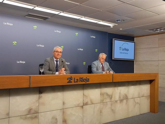 El director general de Fondos y Relaciones con la UE, Jesús Ángel Garrido, y el presidente de la FRM, Jorge Loyo.