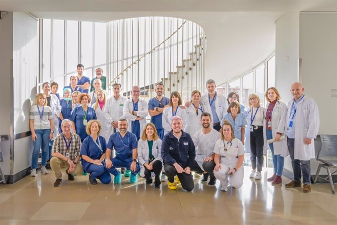 Equipo de trasplante renal en el Hospital de Cruces.