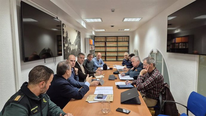 Asistentes a la reunión anual previa para actualizar el estado de las medidas preventivas del Plan de Emergencia por Nevadas de la Comunidad foral.