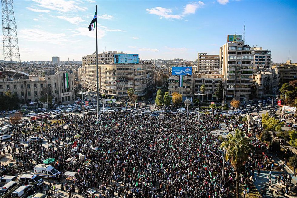 Celebraciones en Damasco por la caída del régimen de Bashar al Assad