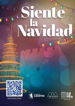 Cartel de la programación navideña de Cáceres