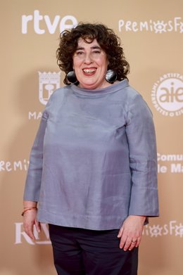 La directora Arantxa Echevarría posa en la alfombra roja de la 30 edición de los Premios José María Forqué, en el Palacio Municipal de IFEMA, a 14 de diciembre de 2024, en Madrid (España). Los Premios Cinematográficos José María Forqué, conocidos como ‘Pr