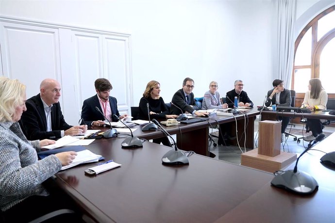 Imagen de la reunión de la comisión de estudio sobre la gestión de la dana celebrada en el Ayuntamiento de València para aprobar su plan de trabajo.