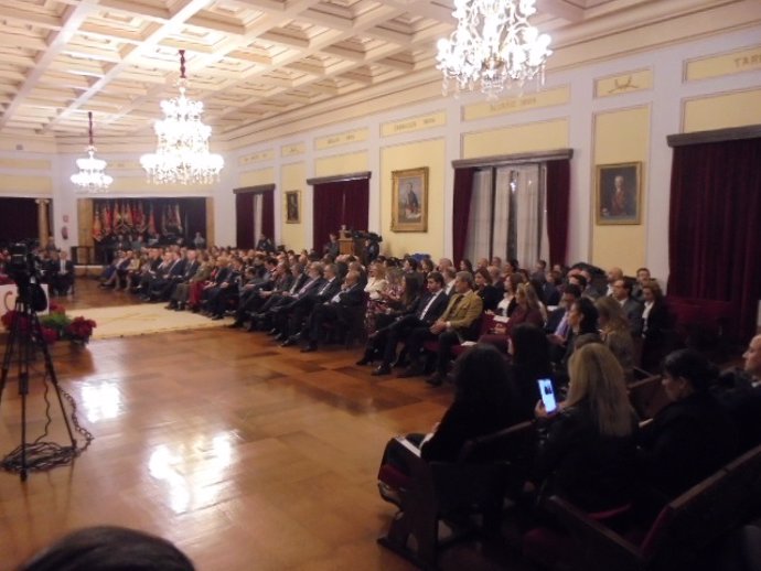 Entrega de los premios 'Sello Real de Paños' de la Cámara de Comercio de Segovia.