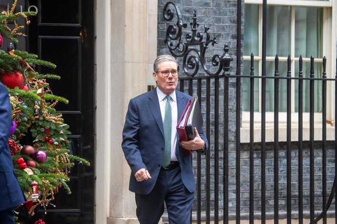 December 18, 2024, London, England, United Kingdom: UK Prime Minister KEIR STARMER is seen leaving 10 Downing Street for the Prime Minister's Questions session of 2024.