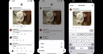 Threads permitirá compartir fotos y vídeos de otras publicaciones sin necesidad de hacer 'repost'