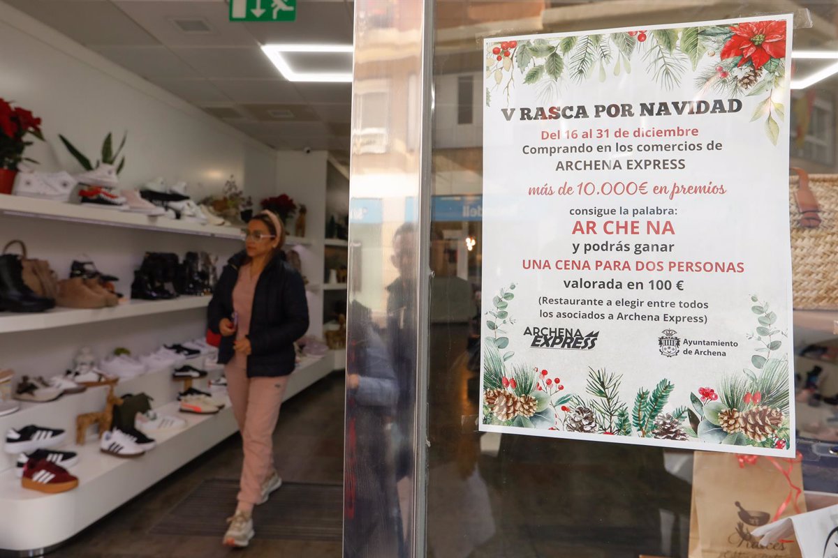 Archena se promociona como ciudad de compras en Navidad con una campaña comercial que incluye promociones exclusivas