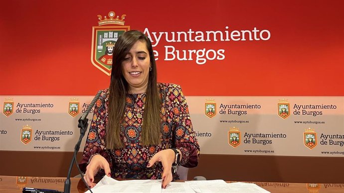 La portavoz del equipo de Gobierno del Ayuntamiento de Burgos, Andrea Ballesteros.