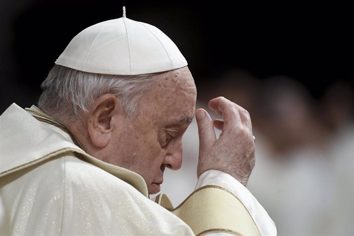 12 December 2024, Vatican, Vatican City: Pope Francis presides over the mass for Our Lady of Guadalupe in St. Peter's Basilica at the Vatican City. Photo: -/IPA via ZUMA Press/dpa