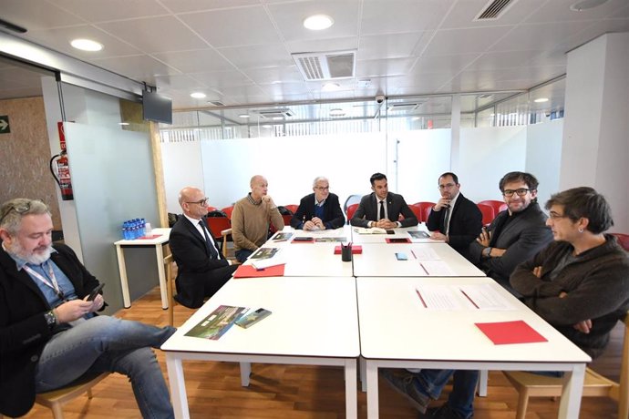 Un instante de la reunión de la Comisión Mixta.