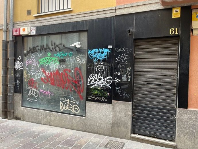 Lonja en desuso en el Casco Medieval de Vitoria-Gasteiz