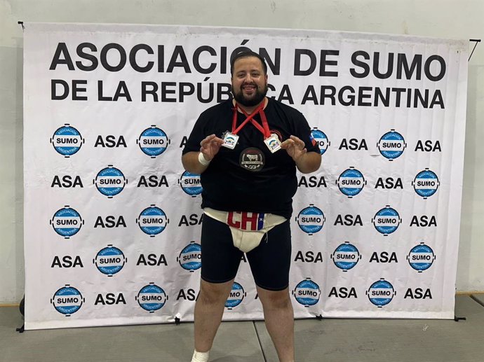 Felipe Castro ganador del campeonato Sudamericano de Sumo 