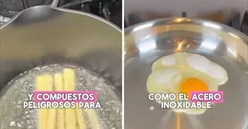 Una ingeniera de alimentos explica tres cosas que nunca hace en la cocina: "Lo correcto es desechar sartenes dañadas"