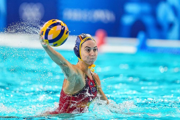 Archivo - Bea Ortiz durante un partido de la selección en Paris 2024