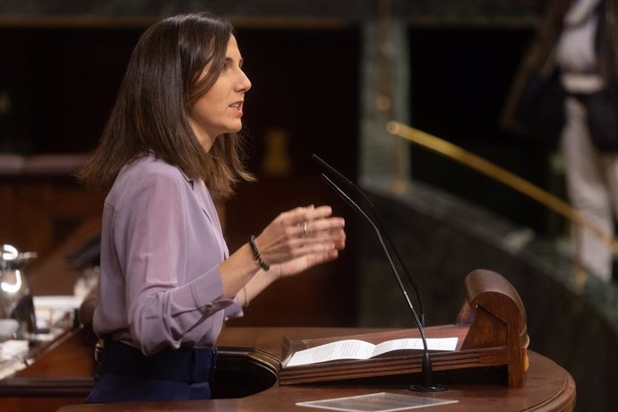 La secretaria de Podemos, Ione Belarra.