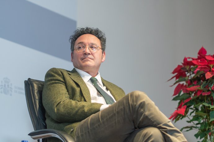 El fiscal general del Estado, Álvaro García Ortiz, durante el acto en homenaje a la Constitución, en el Palacio Provincial de la Diputación de Toledo, a 4 de diciembre de 2024, en Toledo, Castilla-La Mancha (España).