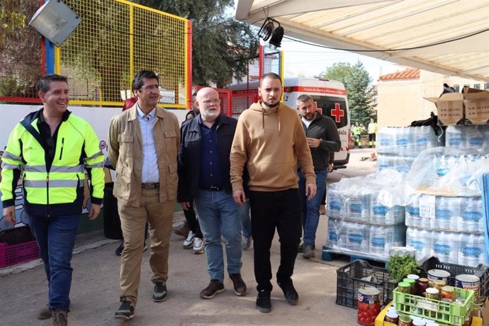 El vicepresidente segundo, José Manuel Caballero, en Letur