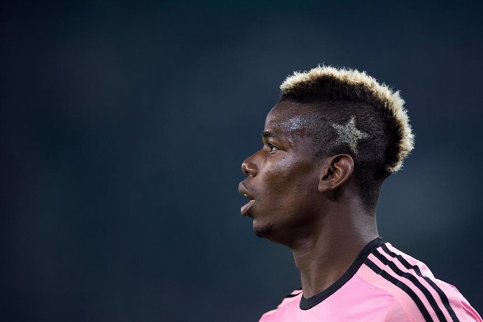 Archivo - FILED - 03 November 2015, North Rhine-Westphalia, Moenchengladbach: Then Juventus's Paul Pogba reacts during 2015 UEFA Champions League Group D soccer match between Borussia Moenchengladbach and Juventus. Mathias Pogba has been sentenced to thre