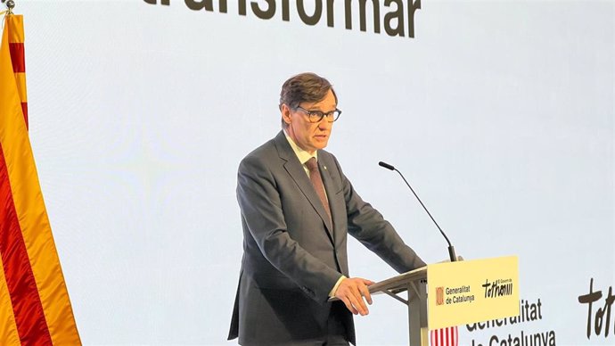 El presidente de la Generalitat, Salvador Illa, inaugura las I Jornadas Directivas de la Generalitat 2024, en el Espai Bital de l’Hospitalet de Llobregat (Barcelona).