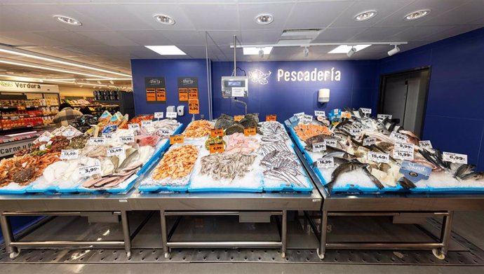 Pescadería en los supermercados de Dia