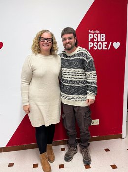 Marc Bonet y Maria Gracia González, nuevos regidores socialistas del Ayuntamiento de Felanitx.