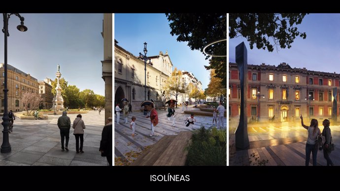 Proyecto ganador para la renovación del Paseo Sarasate.