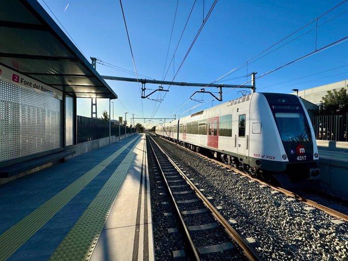 La Generalitat posarà en servici el 24 de desembre el tram de la Línia 2 de Metrovalencia que unixen Paterna i Llíria