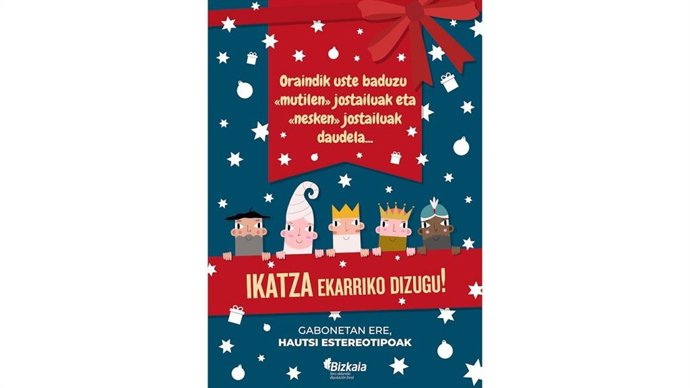 Gabonetako oparietarako jostailu ez-sexistak aukeratzera animatu du Bizkaiko Aldundiak