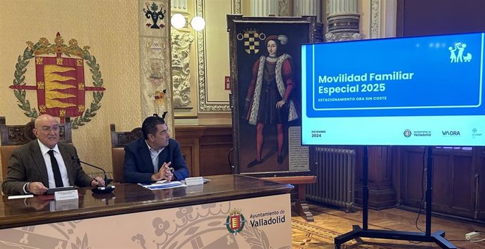 Presentación de las exenciones en la ORA de Valladolid para familias.