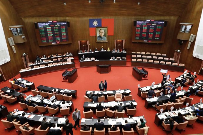 Archivo - Imagen de archivo del Parlamento de Taiwán.