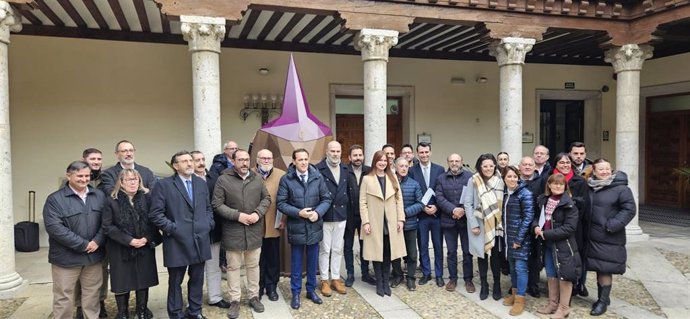 Presentación de la escultura itinerante de la Semana Santa de Valladolid