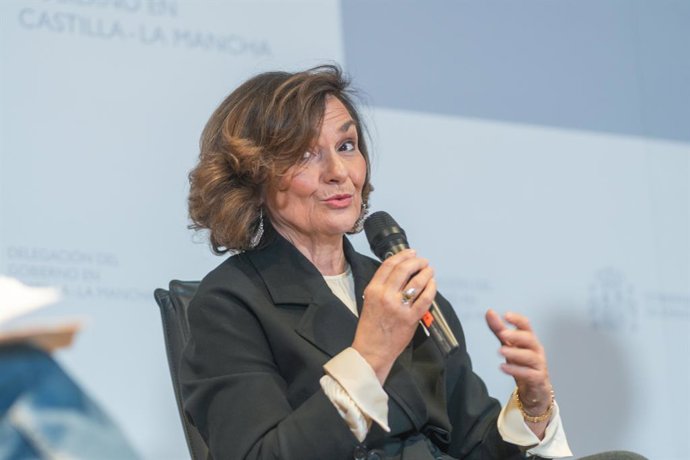 La presidenta del Consejo de Estado, Carmen durante el acto en homenaje a la Constitución, en el Palacio Provincial de la Diputación de Toledo, a 4 de diciembre de 2024, en Toledo, Castilla-La Mancha (España). La Diputación de Toledo ha celebrado este mié