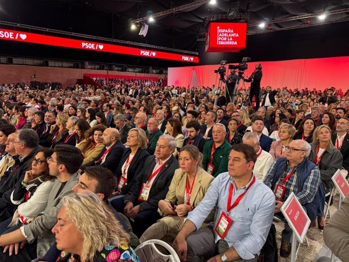 El secretario xeral del PSdeG, José Ramón Gómez Besteiro, en el Congreso Federal del PSOE.