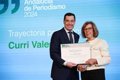 Curri Valenzuela, premio Andalucía de Periodismo, "orgullosa" de la mayor presencia de mujeres en las redacciones