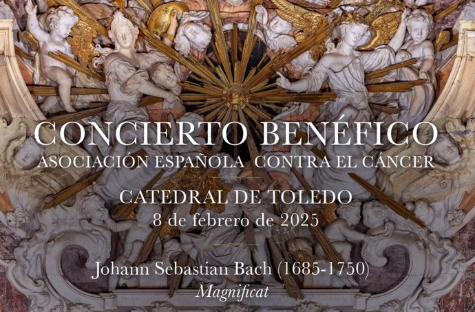 Cartel del Concierto Benéfico en la Catedral de Toledo