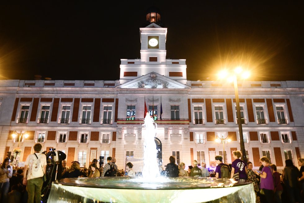 La fachada de la Real Casa de Correos