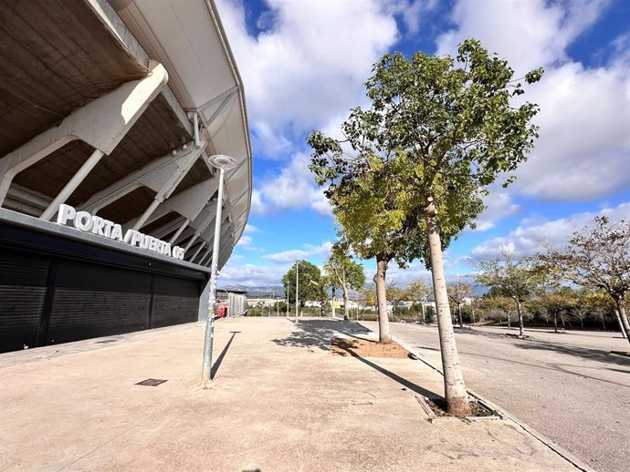 Actuaciones en el parking norte de Son Moix.